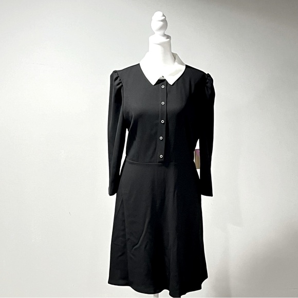 Riley & Rae Kiss On The Chic Black and White Mary Jane Dress  Size 10 - Picture 1 of 13